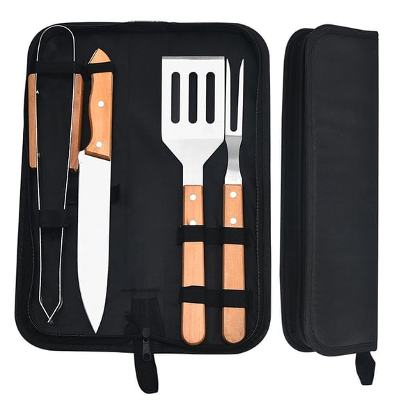 Juego de herramientas para barbacoa Zulema utensilios de parrilla 4 PIEZAS