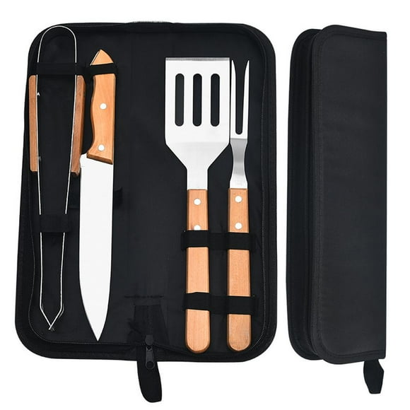 Juego de herramientas para barbacoa Zulema utensilios de parrilla 4 PIEZAS