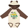 thumbnail image 3 of Inktastic My First St Patrick's Day with Shamrocks Boys or Girls Long Sleeve Baby Bodysuit, 3 of 5