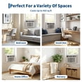 thumbnail image 5 of 10000 BTU Window Air Conditioner with Remote Control, Cools up to 350 Sq. Ft, 3 Cooling & Fan Speeds, Quiet Operation, LED Digital Display, Easy Installation, Ideal for Bedroom Office, 5 of 9