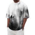 thumbnail image 1 of Summer Men's Popular T-shirt Printed Round Neck Short Sleeve T-shirt XL, 1 of 5
