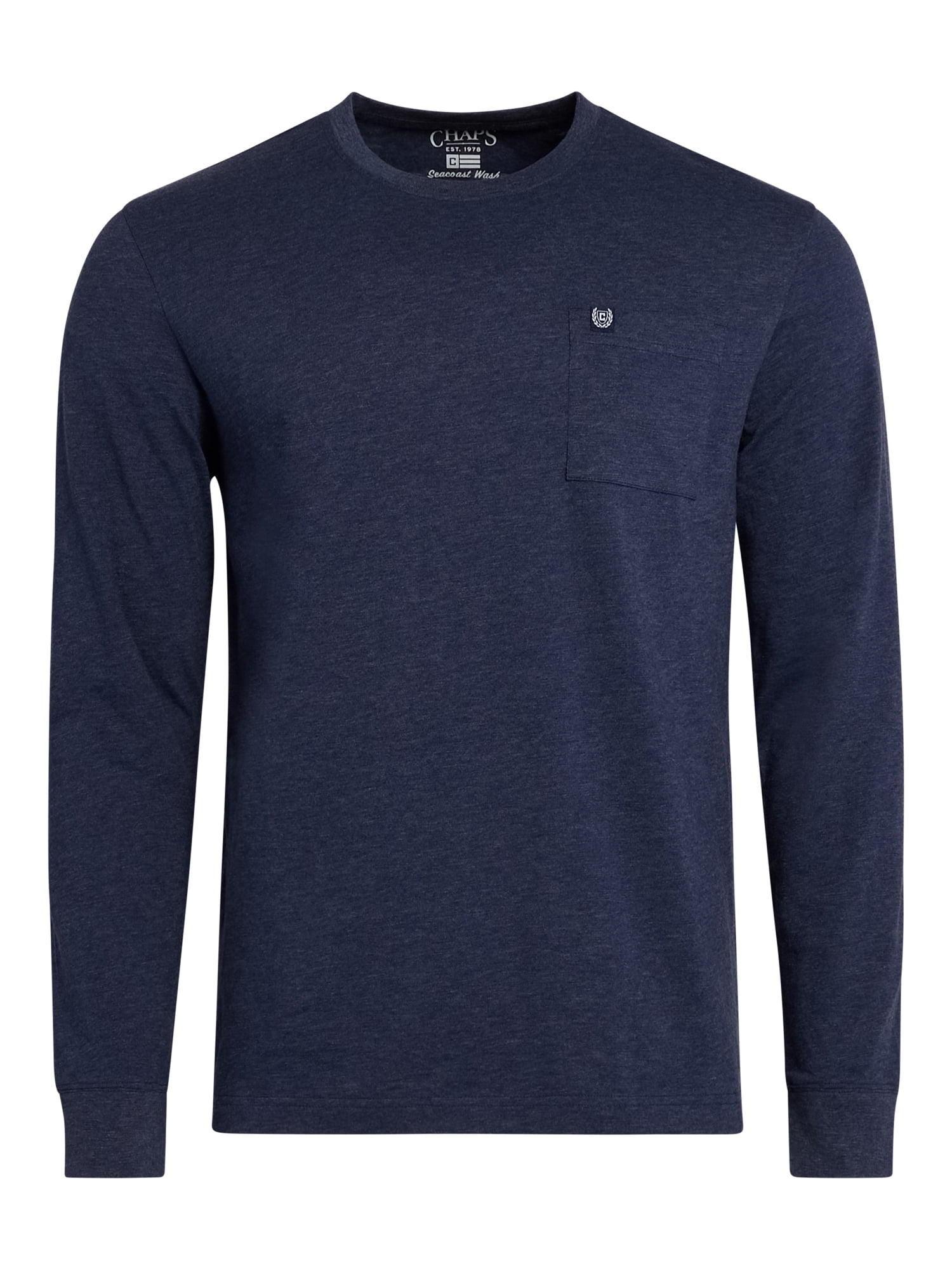 Chaps Men's & Big Men's Long Sleeve Slub Tee, Sizes S-3XL