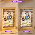 thumbnail image 2 of Welcome Alaskan Malamute Back to School Vintage Retro Acrylic Plaque with Wood Photo Frame Box Alaska Mal Dog Lovers Gifts Light Box - 02012, 2 of 5