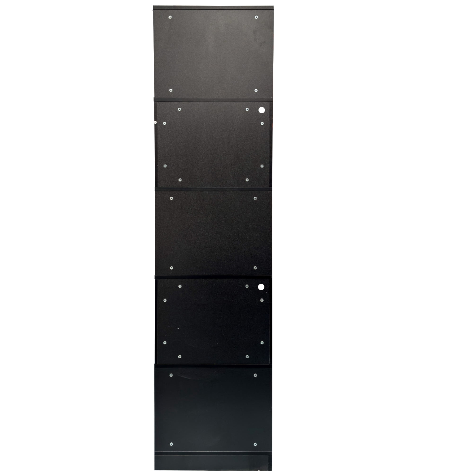 Corner Bookshelf 5-Tier L-Shaped Display Shelf for Home Office Living Room, Black