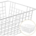 thumbnail image 4 of 4 Pack Wire Baskets Storage Bin Organizer for Pantry Organizers and Storage, Kitchen Organization Counter Basket for Fruit, Vegetable, Produce, Bread, Potato and Onion Storage Bins(White,Small), 4 of 9