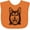 Orange, variant on Siberian Husky Sketch Portrait Boys or Girls Baby Bib
