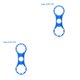 thumbnail image 3 of Greeniant Llave de horquilla delantera de bicicleta, herramienta de reparación de horquilla delantera de bicicleta de aleación de aluminio para SUNTOUR Un azul (8T-12T) 2piezas Greeniant CBP157507, 3 of 6
