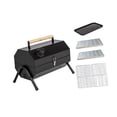 thumbnail image 3 of Parrilla multiusos para barbacoa, soporte de sobremesa para camping, picnic y patio. Negro, 3 of 9