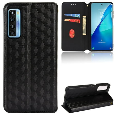 TCL 20S/TCL 20 5G Case , Magnetic Wallet PU Leather Flip Cover Card Holde Case for TCL 20S/TCL 20 5G