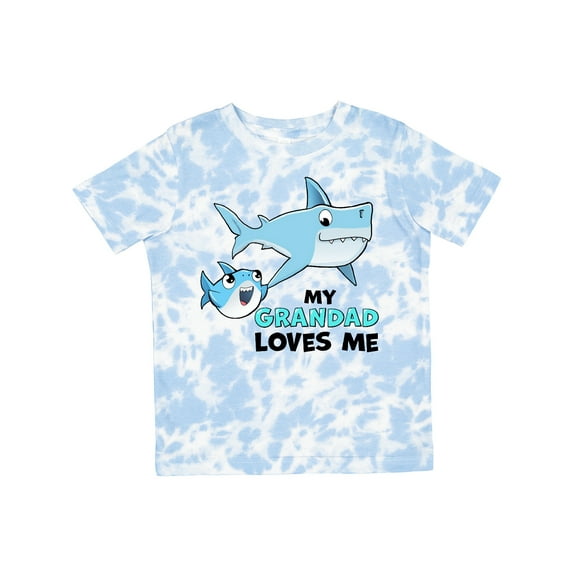 Inktastic My Grandad Loves Me with Cute Sharks Boys or Girls Toddler T-Shirt