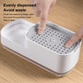 thumbnail image 4 of relayinert Sponge Box Double Layer Kitchen Countertop Press Fluid Dispenser Detachable Plastic Organization Case Brush Holder, 4 of 6