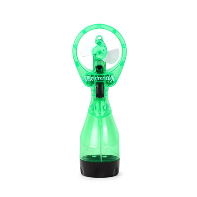Injueey Botella de agua portátil Mister Spray Ventilador de refrigeración Niebla de mano Abanico de Agua Humidificadores Verde transparente Injueey HA006772-02
