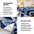 thumbnail image 4 of Nautical Rope Blanket - Soft Fleece Throw with Blue and White Rope Design - Perfect for Coastal Decor, Beach Houses, and Nautical Themes - 60x80 Inches, 4 of 6