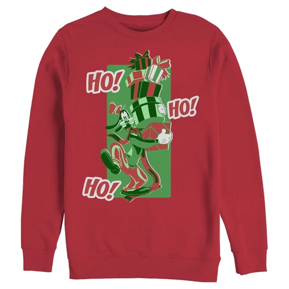 Men's Mickey & Friends Christmas Goofy Ho Ho Ho Sweatshirt