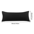 thumbnail image 5 of REGALWOVEN Body Pillowcase Brushed Microfiber Body Pillow Cover, Black Queen, 5 of 7