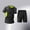 A526 Green, variant on Mens Shirts Neon Contrast Side Panel Reflective Short Sleeve Athletic Running Tops Quick Dry Workout Training Tees Gym Fitness Activewear Exercise T Shirt