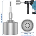 thumbnail image 4 of Ground Rod Driver 30/45/65mm Heavy Duty SDS-Plus T Post Ground Rod Driver Tool Forged Steel Drill Bit Driver Durable Hammer Drill Rod Converter for Hammer Drill, 4 of 10