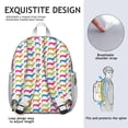 thumbnail image 4 of Colorful Funny Dachshund Backpack Backpack for School,Cute School Bag,Schoolbag with Adjustable Shoulder Straps & Padded Back,13.8"x11.4"x6", 4 of 5