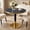Sapphire Blue, variant on Aukfa 31.5" Round Sintered Stone Dining Table for 2-4, Kitchen Table Tulip Table with Gold Pedestal Base for Bistro Small Apartment,Sapphire Blue