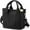 01 - Black, variant on Small Cute Canvas Tote Crossbody Shoulder Bag Multiple Pockets Mini Casual Satchel Hobo Handbag Messenger Purse for Women