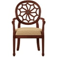 thumbnail image 3 of Spider Web Back Accent Lounge Chair, Medium Mahogany Frame with Diamond Grain Fabric, 3 of 5