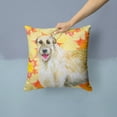 thumbnail image 2 of Carolines Treasures BB9931PW1414 Irish Wolfhound Fall Fabric Decorative Pillow  14Hx14W multicolor, 2 of 4