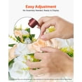 thumbnail image 5 of 10 PCS 9.5 Inch Artificial Flower Ball Bouquet Wedding Table Centerpieces Champagne White Rose Arrangements for Home Decoration, 5 of 6