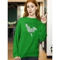 thumbnail image 2 of Rock Poster W Angel Girl  Sweatshirt Women -Image by Shutterstock, Female x-Large, 2 of 4