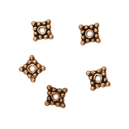 

Designer Copper Bead Spacer 7x2mm (5-Pcs)