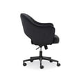 thumbnail image 4 of HFO Chaise de Bureau en Velours Synthétique Réglable en Hauteur Noire, 4 of 7
