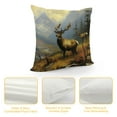 thumbnail image 4 of COMIO  Elk Pillowcase Deer Pillow Cover Square Pillow Case Home Decorative Sofa Bedroom Livingroom, 4 of 5