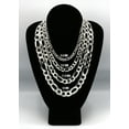 thumbnail image 5 of Mens White Gold Chain - Solid Figaro Chain  - Silver / 10K / 14K, 5 of 7