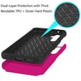 thumbnail image 5 of For Samsung Galaxy A15 5G Kickstand Tough Hybrid with Built-in 360° Rotate Ring Stand Magnetic PC & TPU Slim Fit Shockproof Cover ,Xpm Phone Case [ Hot Pink ], 5 of 9