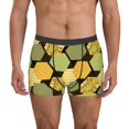 thumbnail image 1 of Balery Bee honey Calzoncillos bóxer para hombre, ropa interior de algodón suave y transpirable con cinturilla de nailon-X-Large, 1 of 5