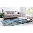 thumbnail image 3 of Unique Loom 3128068 Vibrant Abstract Area Rug, 8 Feet x 11 Feet 4 Inch, Blue/Gray, 3 of 5