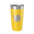 thumbnail image 1 of Sequoia Lake Map Tumbler Travel Mug Insulated Laser Engraved Coffee Cup California 20 oz Yellow, 1 of 1