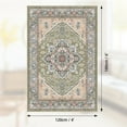 thumbnail image 6 of 4'x6' Area Rugs, Machine Washable Non Slip Area Rug for Living Room, Soft Low Pile Vintage Print Pattern Indoor Bedroom Thin Carpet, Green, 6 of 6