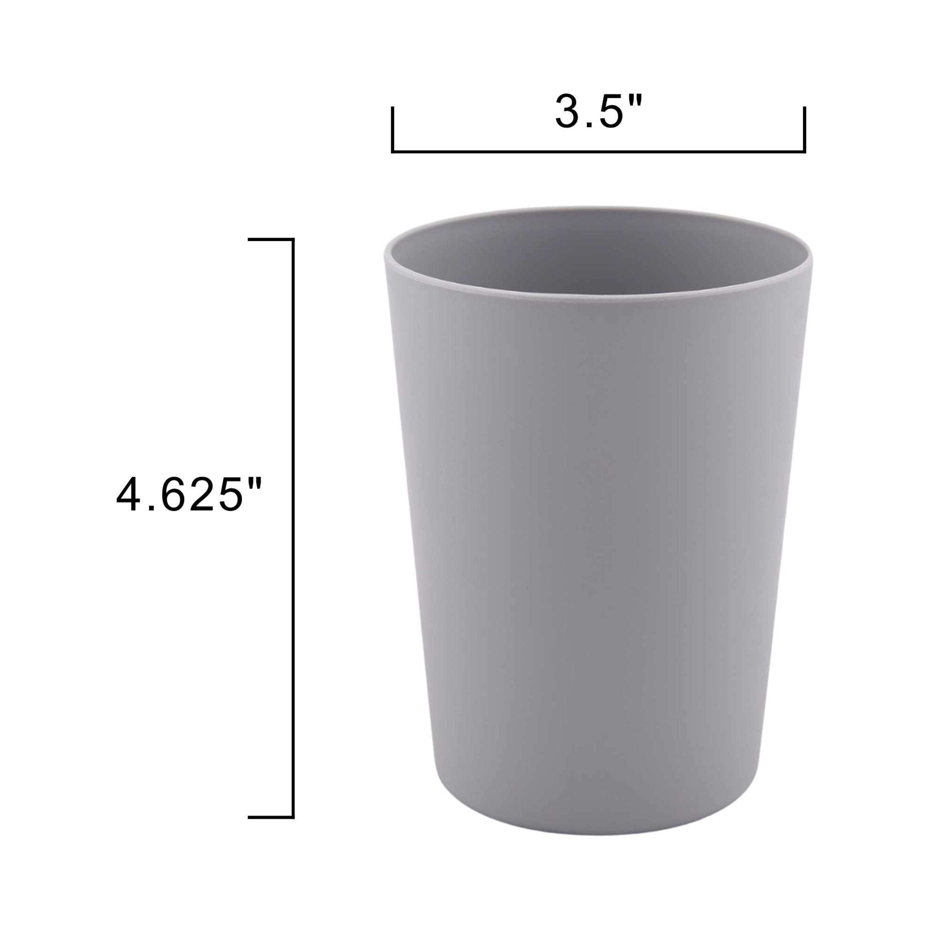 Mainstays - Grey Round Plastic Tumbler, 18-Ounce