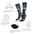 thumbnail image 3 of Bingfone Chaussettes de Compression Imprimé Reflets Casque d'Astronaute pour Femmes et Hommes Longues Chaussettes pour Course Athlétique Cyclisme Infirmière, 3 of 6