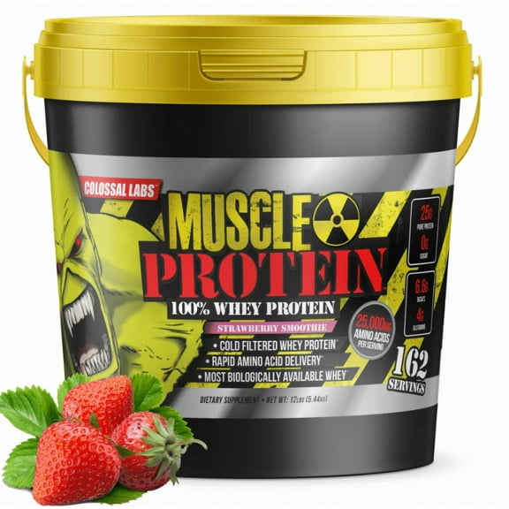 Colossal Labs Monster Muscle Protein- 12 LB (Strawberry)
