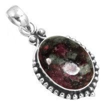 925 Sterling Silver Women Jewelry Natural Eudialyte Pendant
