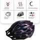 thumbnail image 2 of Eigraketly Casco de bicicleta de 30 orificios, transpirable, protección para exteriores, absorción de impactos, ajustable, para hombres, cascos Ciclismo Negro/L, 2 of 6