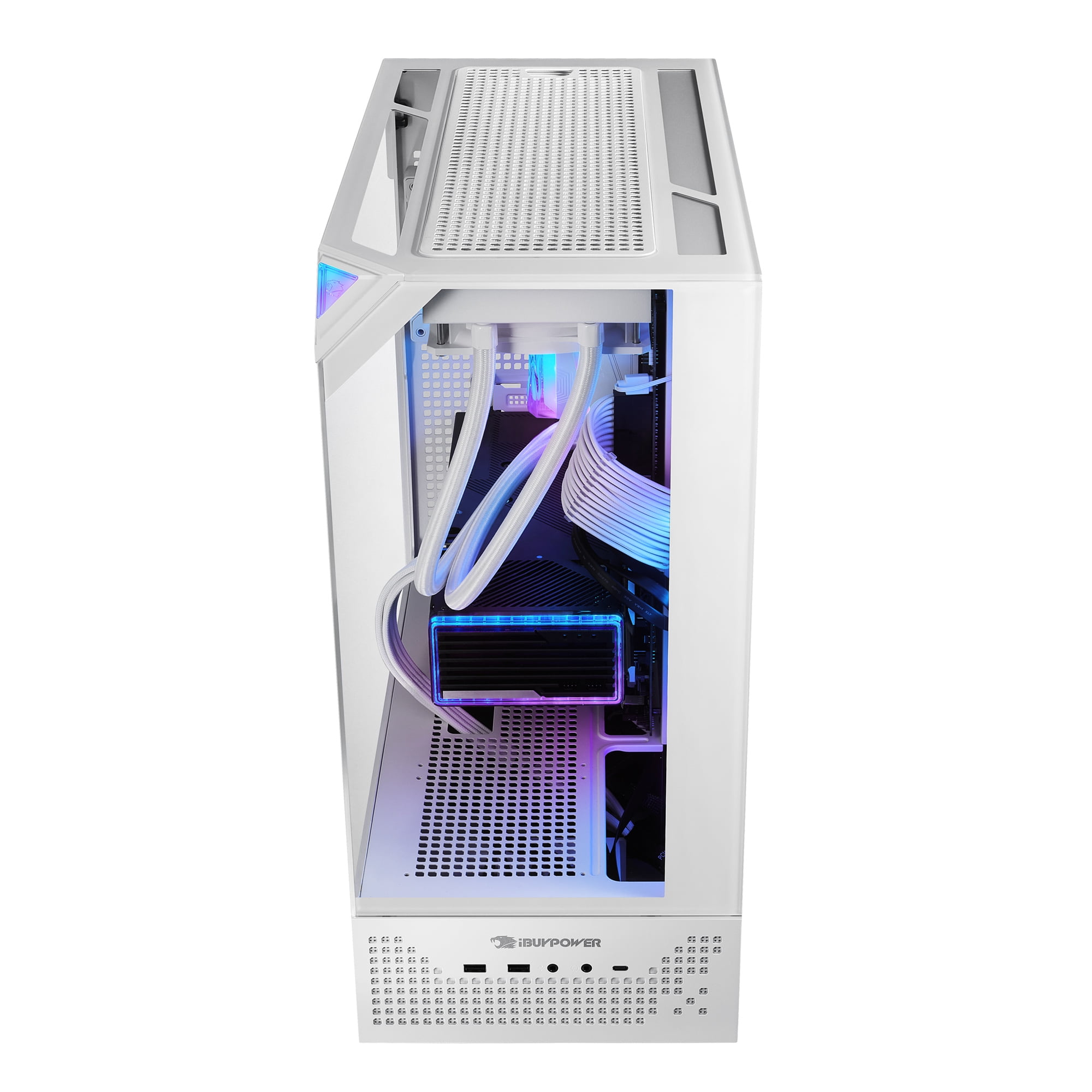 iBUYPOWER Element Pro White Gaming PC Desktop Computer Intel Core Ultra 7 265KF CPU, NVIDIA GeForce RTX 5070Ti 16GB GPU, 32GB DDR5 RGB RAM 1TB NVMe SSD Windows 11 Home White EPWI7N57T01