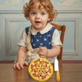 thumbnail image 6 of KOYPTL 6 Parts Pizza Cutting Food Toy For Toddlers 1-3,Pretend Kitchen Children'S Play House Simulation Baby Toy Set With Utensils And Pizza,Christmas Holiday Birthday Gift For Kids Boys Girls 3 4 5+, 6 of 6