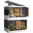thumbnail image 3 of Collapsible Storage Bins with Lids, 34 Qt (Pack of 2) Plasic Storage Boxes with Lids,Stackable Totes for Storage with Double Doors & Secure Buckle, 3 of 3