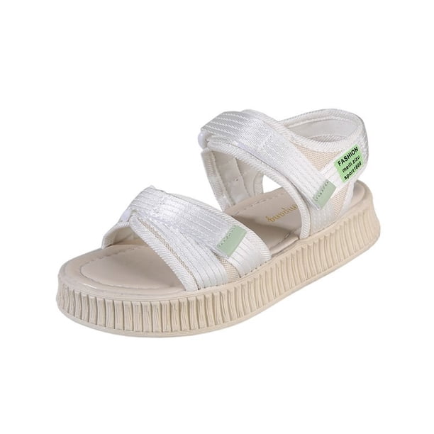 Zapatos de verano, sandalias de plataforma para mujer, zapatos de cuña informales suaves con punta abierta para mujer, sandalias de playa, sandalias cómodas 202336 Gao Jinjia LED