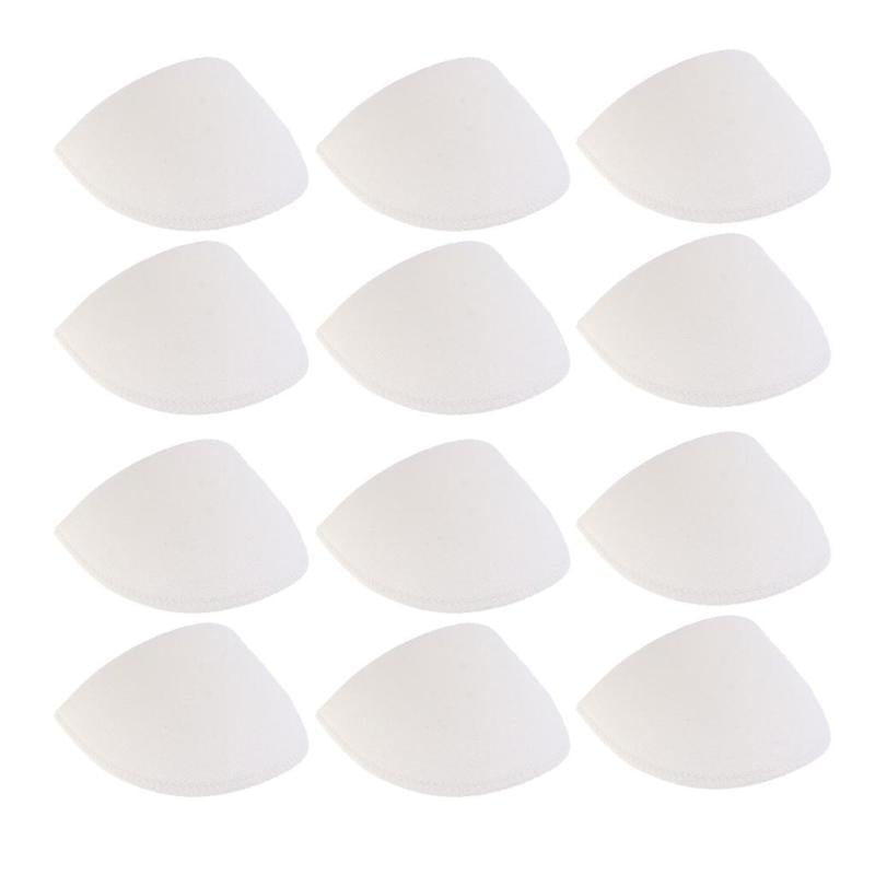 Keeps Its Shape non-brand Pair of 12 White Shoulder Pad Dress Form,6.29 x 4.52 inch White,Sew in