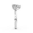 thumbnail image 5 of KEEVA JEWELS 3.15 Carat Heart & Round Shape Moissanite Hidden Halo Valentine Ring for Women, Made in White Gold Plated Silver Size 8, 5 of 8