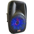 thumbnail image 4 of Light Em' UP! - Dj System - Lighted Powered 15" DJ Speakers - 1600 Watts - Bluetooth, USB,  FM Radio or plug in your laptop or iPhone - Plug and Play - Light Show Included, 4 of 4