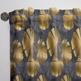 thumbnail image 3 of Designart 'Palm Golden Leaves III' Mid-Century Modern Curtain Panel, 3 of 5